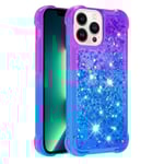 SKALO iPhone 15 Pro Max Kvicksand Glitter Hjärtan TPU-skal - Lil multifärg