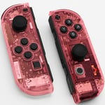 Left Right Housing For Nintendo Switch Joy-con Tool Set Clear Transparent Red UK