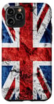 iPhone 11 Pro Cool Retro UK Distressed Flag Illustration Graphic Designs Case