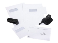 BONG Mailman - Kuvert - International C5 (162 x 229 mm) - plånbok - öppen sida - självhäftande (dra av och klistra) - utskrivbar - färgfoder - vit - paket med 500