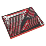 Sealey Tool Tray with Spanner Set 35pc - Part No. TBTP03