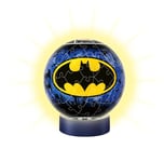 Ravensburger - Puzzle 3D Ball illuminé - Batman - A partir de 6 ans - 72 pièces numérotées à assembler sans colle - Socle lumineux inclus - 11080
