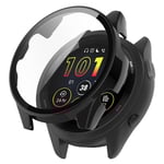 Garmin Forerunner 265S Heltäckande skal med inbyggt skärmskydd, Svart