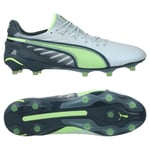 PUMA King Ultimate FG/AG Lights Out - Grön/Grön/Blå Dam, storlek 39