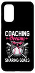 Galaxy S20 Coaching Dreams Sharing Goals Baseball Player Coach Case