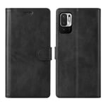 Cresee for Xiaomi Redmi Note 10 5G / Poco M3 Pro 5G Case, PU Leather Wallet Flip Cover [3 Card Slots 1 Money Pocket] [Magnetic Closure] [Stand Kickstand] Folio Phone Case (Black)