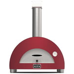 Alfa Forni Barbecue au charbon de bois de marque Moderne Modèle 1 Pizza legna Rouge antique