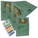5 x Double Layer Paper Bags And Fresheners For Numatic Henry Vacuum Cleaner