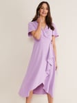 Phase Eight Julissa Wrap Midi Dress, Crocus Purple 24 female 100% polyester