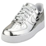 Nike (6.5) Air Force 1 Sp Womens Fashion Trainers in Silver female adult