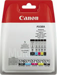 Original Canon PGI-570BK CLI-571 CMYK Ink Cartridges for Pixma TS5050 TS5051