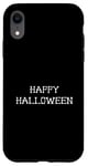 Coque pour iPhone XR Joyeux Halloween Crânes D'Os Des Bonbons Ou Un Sort Drôle