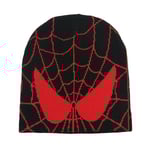 Spider-man Vuxna Unisex Vinter Warm Beanie Hatt För män Kvinnor Superhjälte Spiderman Skid Skull Cap Cosplay kostym Black