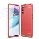 OnePlus Nord CE 5G Carbon Fibre Case Red
