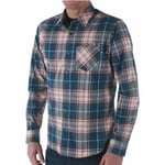 Y Factor Plaid L/S Shirt - Deep Sea Blue