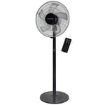 Russell Hobbs Tower Fan in Black Electric 3 in 1 Pedestal Fan with LED Display & Remote, Tall Standing Fan, 1.3m Height, 8 Speed Settings, Oscillating Fan, 48W, 2 Year Guarantee RHMPF3IN1B