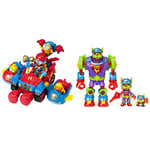 SUPERTHINGS Balloon Boxer – Large vehicle plus two attachable vehicles & Superbot Storm Fury – Articulated robot with combat accessories, exclusive 1 x Kazoom Kid and 1 x SuperThing