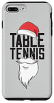 Coque pour iPhone 7 Plus/8 Plus Tennis De Table Chapeau De Noël Père Noël Ping Pong Tennis
