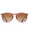 Ray-Ban Round Womens Transparent Light Brown Gradient RB4171 Erika - One Size
