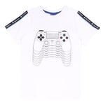Playstation PS4 Remote T-Shirt, Kids, 4-12 Years, White, Official Merchandise