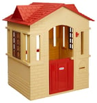 Little Tikes Cape Cottage Playhouse - With Working Doors, Windows & Shutters - Interactive - Active Play Promotes Physical Development - Indoor or Outdoor Use - Tan