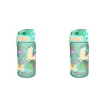 Ion8 Leak Proof Kids Water Bottle, Recyclon, Llamas, 350ml (Pack of 2)