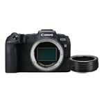Canon EOS RP Body + EF-EOS R Adapter Boîtier MILC 26,2 MP CMOS 6240 x 4160 pixels Noir - Neuf