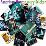 25pcs Terror Series Sticker Movie American Horror story for Laptop Skateboard Fridge Guitar & Bass Accessories Graffiti Stickers