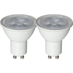 LED Spotlight, Räfflad, GU10, 3000K, 360lm, Varmvit, 2-pack