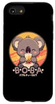 Coque pour iPhone SE (2020) / 7 / 8 Kawaii Koala Boba Anime Koala Ours Loving Bubble Tea Neko