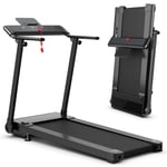 Folding Treadmill Portable Electric Walking Running Machine with LED Touch Screen