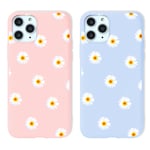 Yoedge 2 Pieces Compatiable for OPPO Realme 7 (Global) 4G 6.5 inch, Colorful Silicone Case Matte Soft TPU Protection with Cute Pattern, Anti Shock Anti-Scratch Case Cover for a, 05