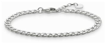 Thomas Sabo LBA0105-001-12 Men's Flat Curb Chain Bracelet Jewellery