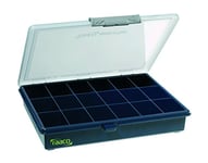 raaco 136167 "Assorter PSC 5-18" Compartment Box, Blue/Transparent