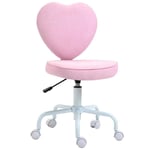 Rootz pöytätuoli - Pyörivä tuoli - Tuolitietokone - Tuoli - Tuolin istuin - Pinkki - 40 x 50 x 79-89 cm