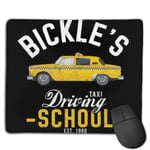 Bickles Driving School Taxi Driver Customized Designs Non-Slip Rubber Base Gaming Mouse Pads for Mac,22cm×18cm， Pc, Computers. Ideal for Working Or Game