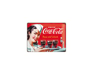 3D Metallskylt Coca Cola - Waitress 30x40