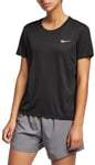 T-shirt Nike W NK MILER TOP SS aj8121-010 Størrelse M