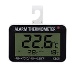 Fridge Thermometer Waterproof Digital Refrigerator Freezer Thermometer Temperature Monitor Meter with Large LCD Display and Hook