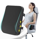 Lumbar Support Pillow for Office Chair,Supportive Point Adjustable Back Support Pillow for Car, Gaming Chair,Recliner Back Cushion with 2 Adjustable Straps for Pain Relief, Improve Posture