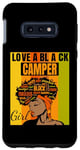 Galaxy S10e Black Independence Day - Love a Black Camper Girl Case