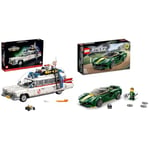 LEGO 10274 Icons Ghostbusters ECTO-1 Car Kit, Large Set for Adults & 76907 Speed Champions Lotus Evija Race Car Toy Model for Kids, Collectible Set