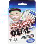 Hasbro Monopoly Deal Blå Box Engelsk Version Kortspel Familj Kul Underhållning Brädspel Roliga Poker Spelkort Barnleksaker Ljusgrå