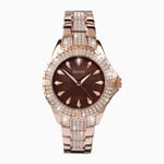 New Ladies Seksy Sekonda Rose Gold Swarovski Crystal Pearl Dial Watch 4794