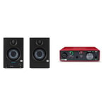 PreSonus Eris 3.5 Gen 2 — 3.5-inch Powered Desktop Speakers for Multimedia, Gaming & Focusrite Scarlett Solo 3rd Gen USB Audio Interface, The Guitarist, Vocalist, Podcaster Or Producer