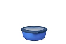 Mepal – Multi Bowl Cirqula Round – Food Storage Container with Lid - Suitable as Airtight Storage Box for The Fridge & Freezer, Microwave Container & Servable Dish – 750 ml – Vivid Blue