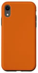 Coque pour iPhone XR Corail tendance, orange foncé