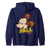 Disney Mickey Mouse Fall Vibes Autumn Leaves Zip Hoodie