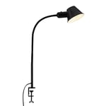 Briloner 7409-015 Lampe à pince flexible, lampe de bureau réglable, interrupteur à bascule, 1x E27 douille max. 10 Watt, câble inclus, noir, 65 cm