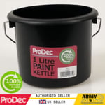 ProDec 1 Litre Plastic Paint Kettle Painters Bucket Can Decorating Pot Trade